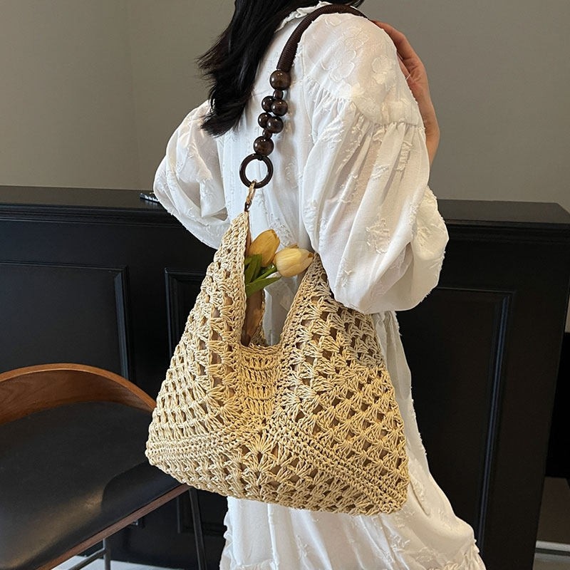 Bolsa de Ombro Grande de Palha - Tote Bag Beach avaliação e preço