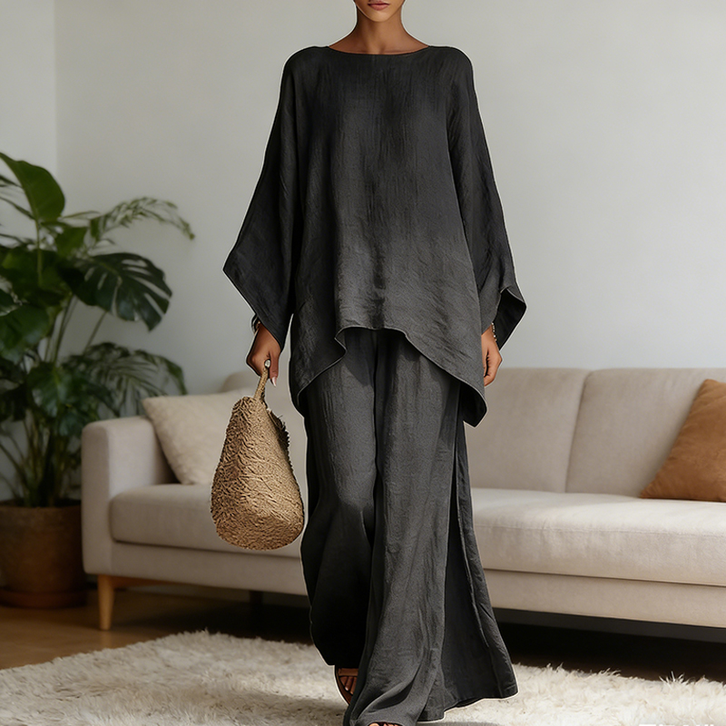 Conjunto de 2 Peças de Calças  - Linen Pant Wide avaliação e preço
